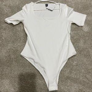 Shein basics white body suit